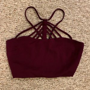 Red Strappy Crop Top